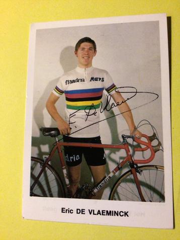 wielerkaart 1971 team flandria  mars  wk  eric de vlaeminck, Envoi, Comme neuf