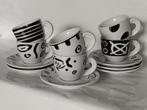 Koffieservies - Zwart/Wit - 6 pers., Huis en Inrichting, Keuken | Servies, Ophalen of Verzenden, Nieuw