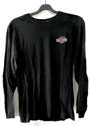 Harley-Davidson T-Shirt neuf noir longues manches avec logo