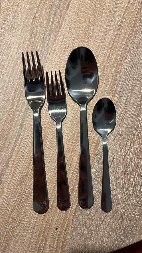 Bestek (grote vork, kleine vork, eetlepel, theelepel), Maison & Meubles, Cuisine | Couverts, Comme neuf, Enlèvement ou Envoi
