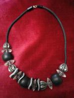 Ketting, Handtassen en Accessoires, Kettingen, Ophalen of Verzenden, Gebruikt, Zwart, Kunststof