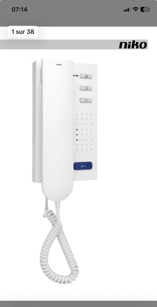 Parlophonne Niko 10-505 neuf, Maison & Meubles, Sonnettes, Enlèvement ou Envoi, Comme neuf