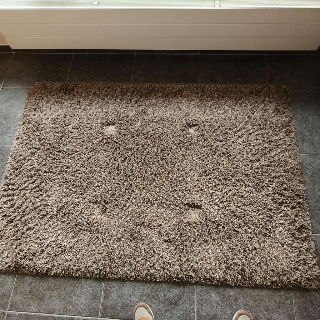 Taupe kleurig tapijt, Ophalen, 100 tot 150 cm, 150 tot 200 cm, Zo goed als nieuw