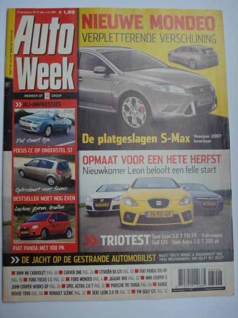AutoWeek 39-2006, Boeken, Auto's | Folders en Tijdschriften, Gelezen, Algemeen, Verzenden