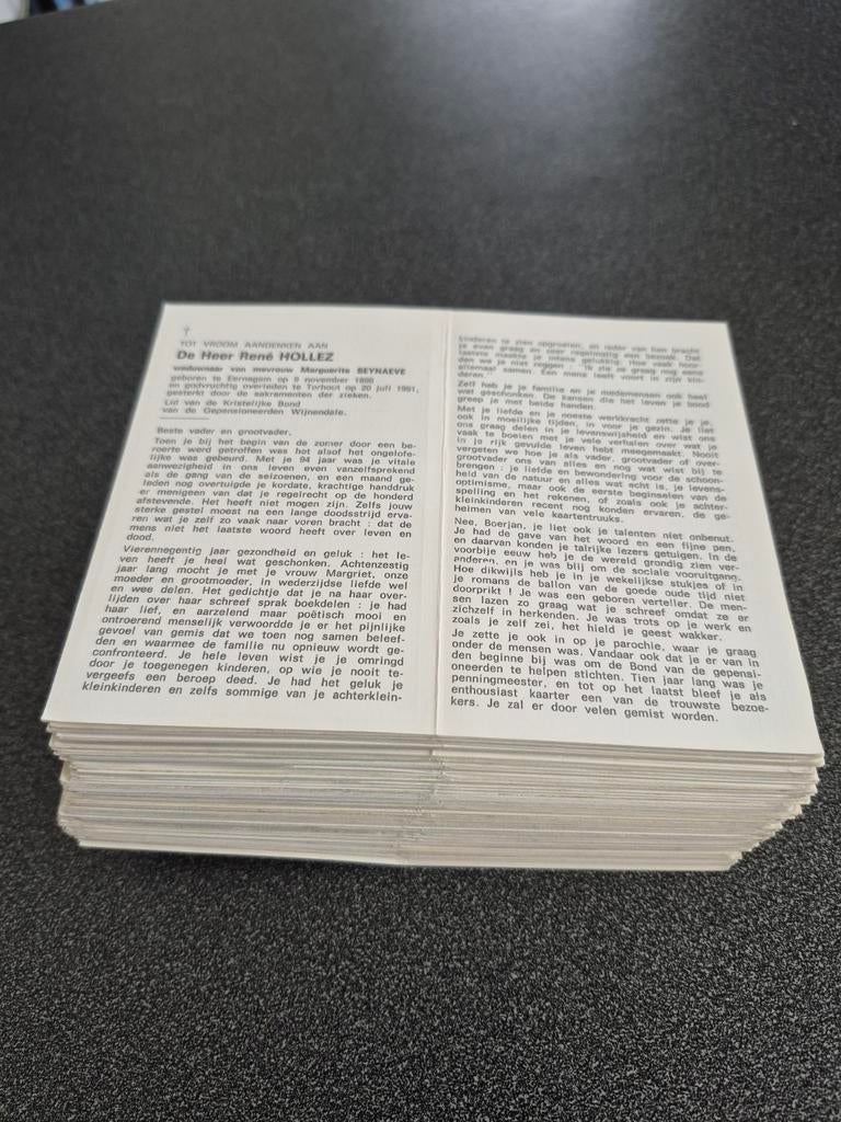 Bidprentjes Eernegem, Verzamelen, Ophalen of Verzenden