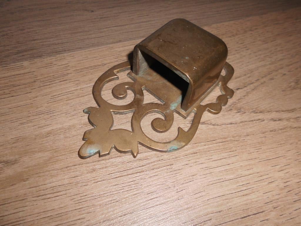 oude koperen asbak van de spoorwegen +/- 1970, Ophalen of Verzenden