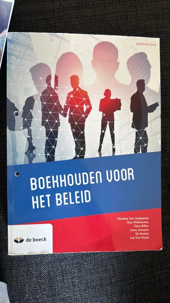 Boekhouden voor het beleid, Livres, Livres d'étude & Cours, Enlèvement ou Envoi