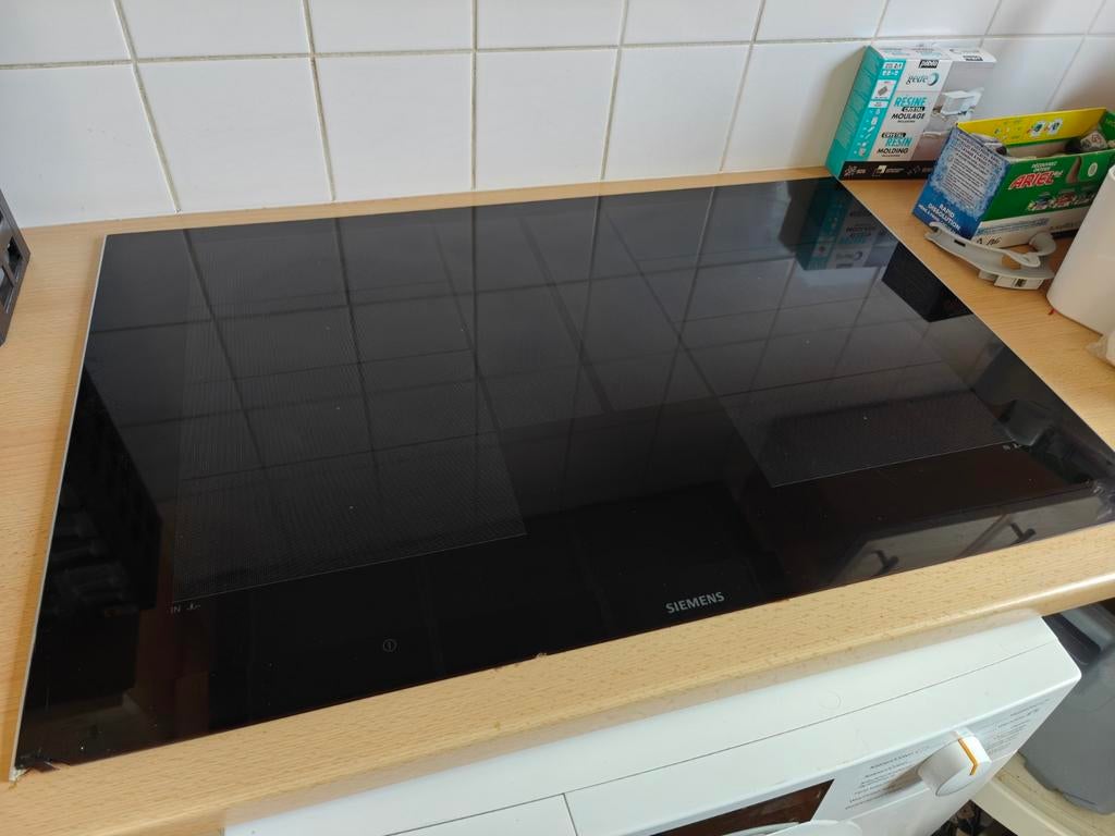 Plaque induction Siemens 80 cm double foyers libres, Electroménager, Tables de cuisson, Enlèvement, Induction