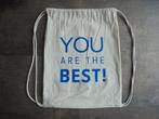 Drawstring Backpack You Are The Best (zie foto's), Handtassen en Accessoires, Tassen | Rugtassen, Overige merken, 25 tot 40 cm