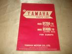 YAMAHA DT250 - DT400 Ancien Catalogue des Pièces, Motos, Modes d'emploi & Notices d'utilisation, Enlèvement ou Envoi, Yamaha