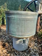 zeldzaam koper wasvat,antieke wielen,groot karrewiel, Tuin en Terras, Ophalen, Gebruikt, Metaal, Overige typen