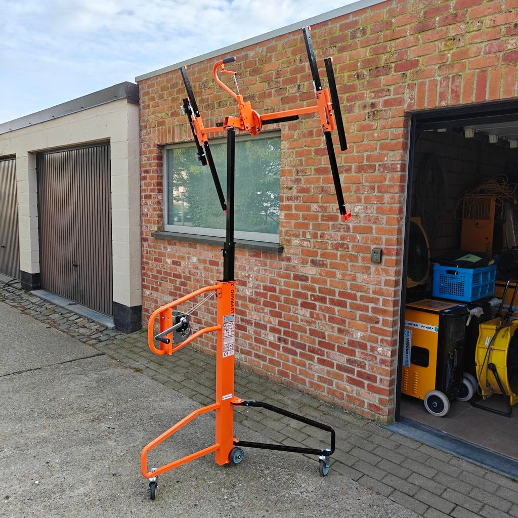 Gyproc platenlift te huur, Ophalen