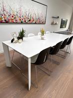 Tafel Joli (indoor/outdoor) met 8 stoelen en 4 kussens, Huis en Inrichting, Ophalen, Wit, Nieuw, Strak en modern