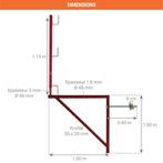 Console d'échafaudage suspendu 10 pièces, Comme neuf