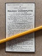 OORLOG40-45 Soldaat Vandeputte Boezinge gewond Leuven MEI40, Verzamelen, Bidprentjes en Rouwkaarten, Ophalen of Verzenden, Bidprentje