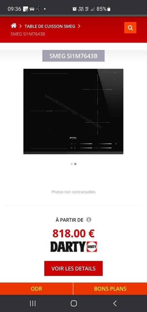 Plaque de cuisson induction SMEG neuf, Electroménager, Cuisinières, Induction