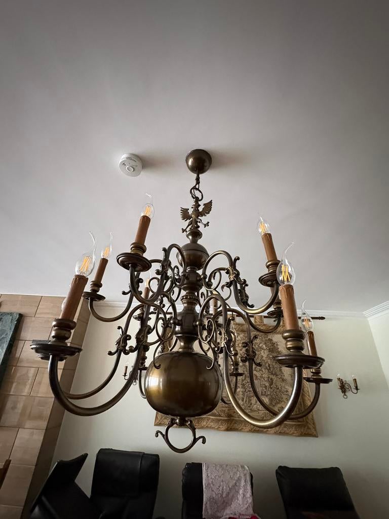 Vintage kroonluchter, Huis en Inrichting, Ophalen, Gebruikt, Overige materialen, Vintage