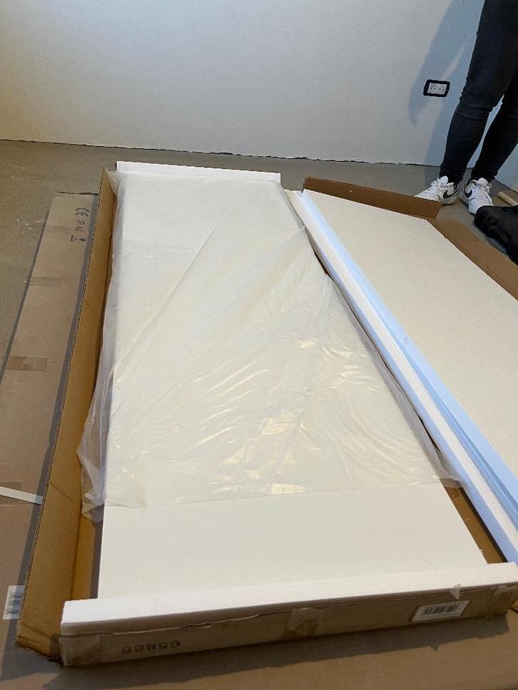 Tablette blanche pour 2 vasques (x2o), Doe-het-zelf en Bouw, Sanitair, Nieuw, Overige typen, Ophalen