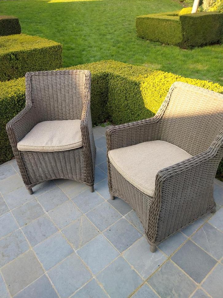 Tuinstoelen, Jardin & Terrasse, Chaises de jardin, Comme neuf, Osier, Enlèvement