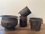 Pots de fleurs en laiton/cuivre, Enlèvement ou Envoi, Cuivre
