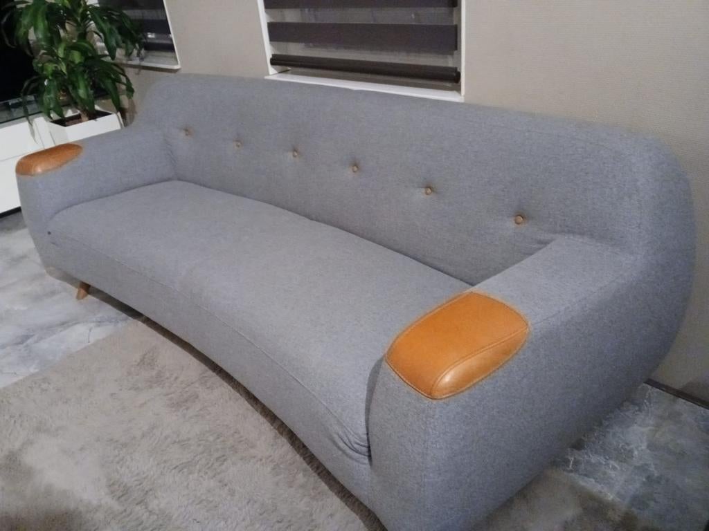 Canapé 3 places de Montel Lana en laine couleur gris - pick, Maison & Meubles, Canapés | Salons, Enlèvement