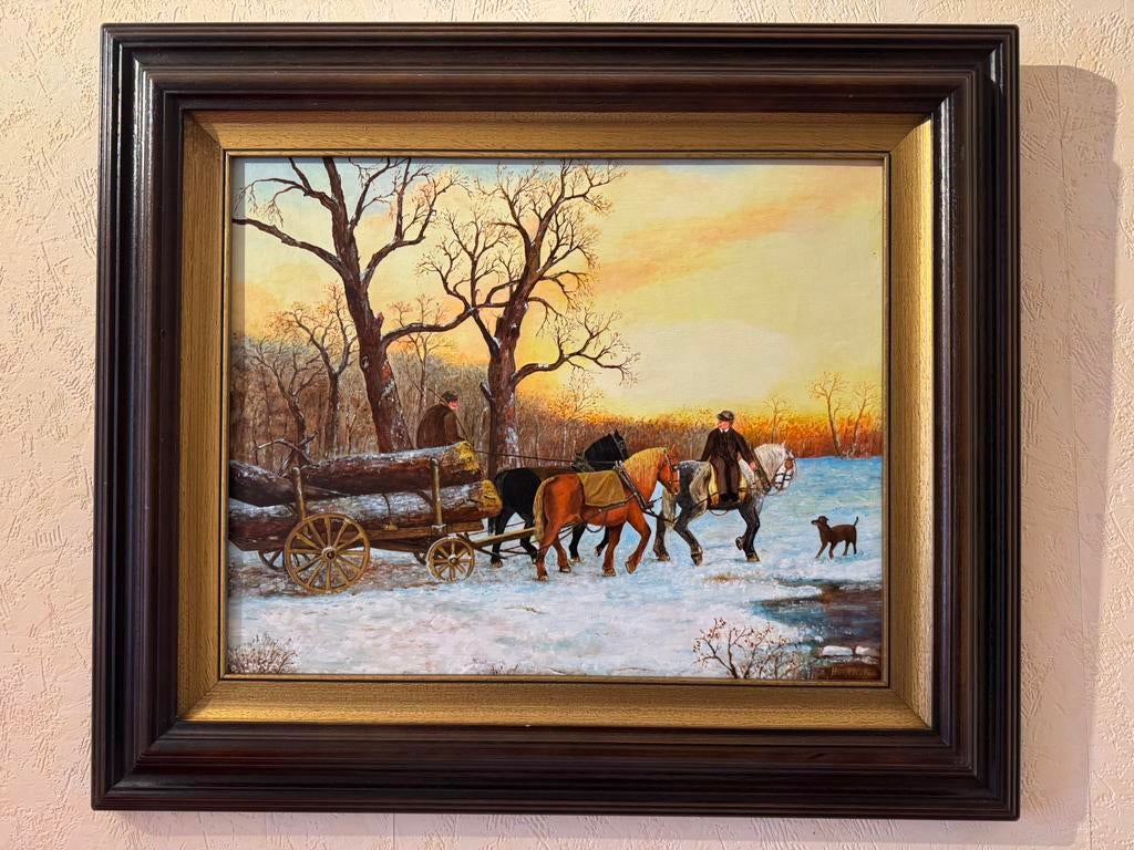 Winterlandschap, Ophalen of Verzenden