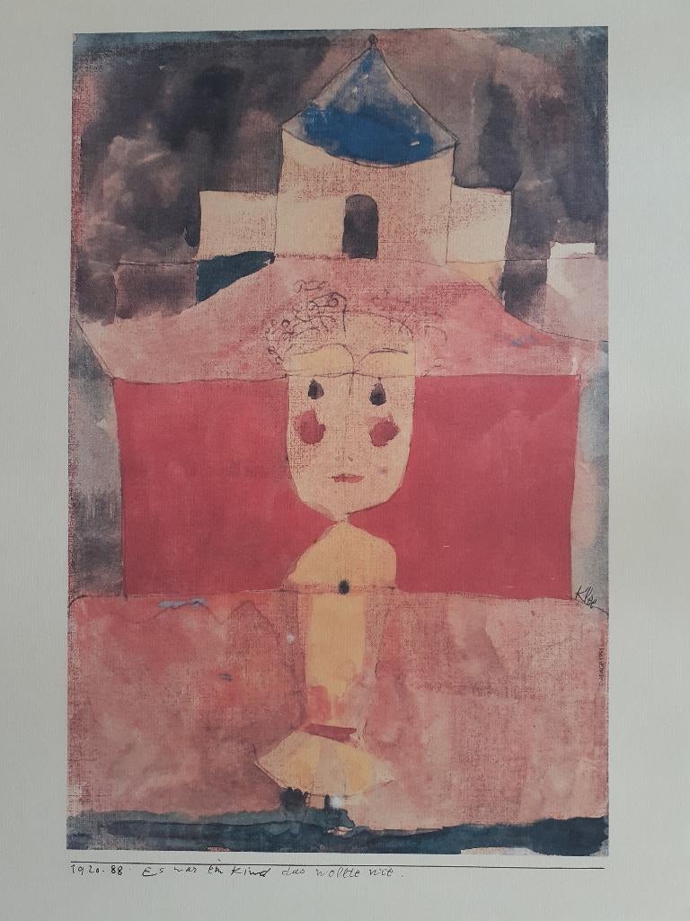 "Es war ein Kind dat wollte nie" - Paul Klee, Antiek en Kunst, Kunst | Overige Kunst, Ophalen