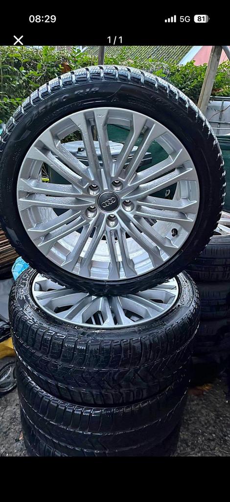 Jantes et pneu audi, Autos : Pièces & Accessoires, Enlèvement ou Envoi, Jante(s)