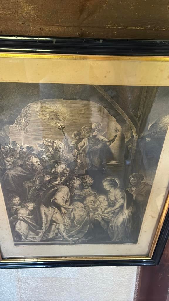 Oude ets, Antiek en Kunst, Kunst | Schilderijen | Klassiek, Ophalen