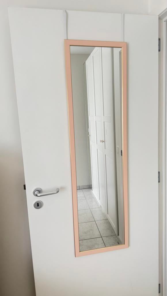 Miroir de porte rose/doré, Enlèvement, Comme neuf