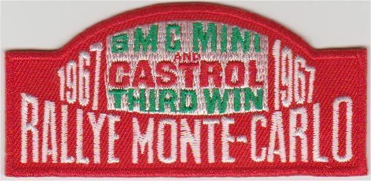 Rallye Monte-Carlo stoffen opstrijk patch embleem, Verzamelen, Automerken, Motoren en Formule 1, Nieuw, Verzenden