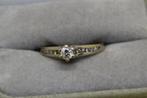 Bague en or avec diamants., Bijoux, Sacs & Beauté, Enlèvement ou Envoi, Or, Utilisé, 17 à 18