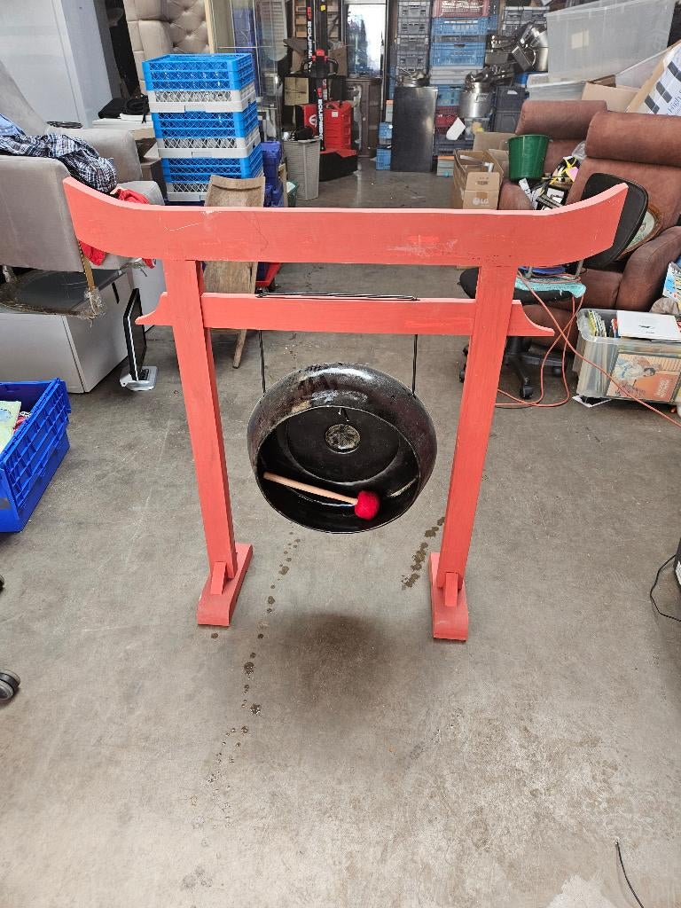 Magnifique Gong asiatique, Antiek en Kunst, Antiek | Brons en Koper, Ophalen