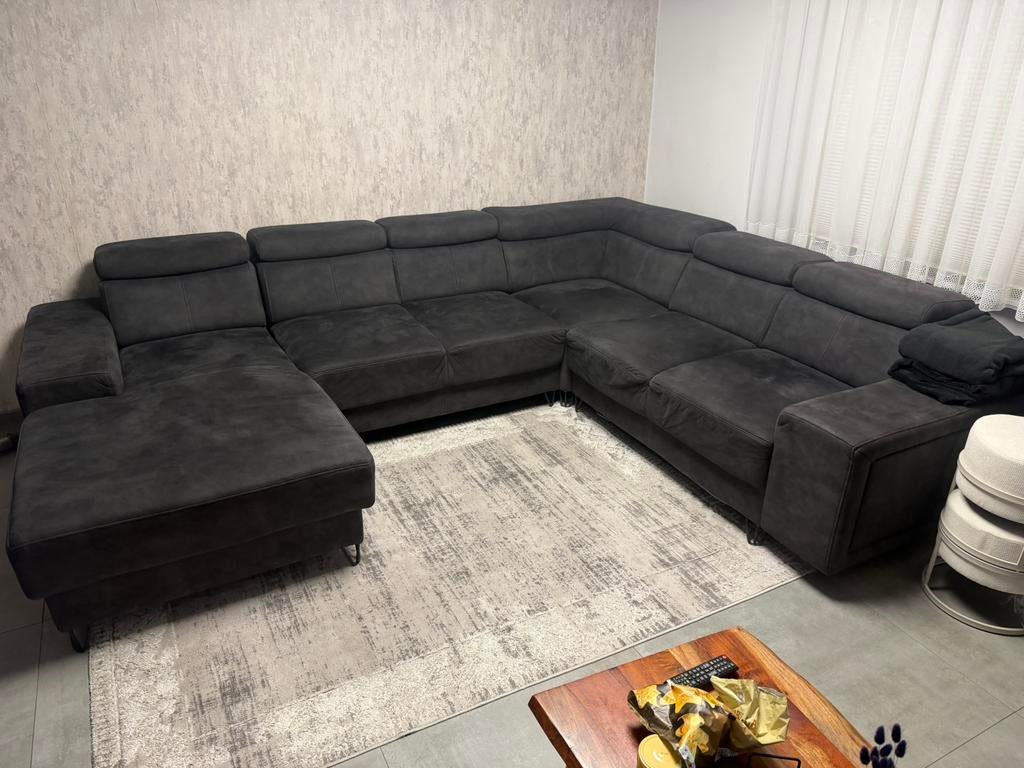 hoekbank, Ophalen, Nieuw, Stof, Hoekbank