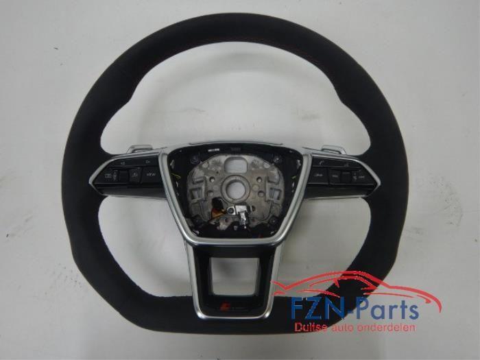 Audi A6 RS6 4K C8 Stuur Stuurwiel Alcantara Rood Stiksel, Auto-onderdelen, Besturing, Nieuw, Ophalen of Verzenden