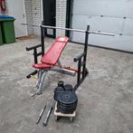 Compleet Home Gym  Squat Rack + Bench + Gewichten Set, Sport en Fitness, Ophalen