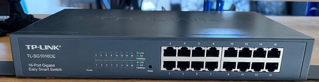 TP link TL-SG1016DE 16 port gigabit switch, Ophalen, Gebruikt