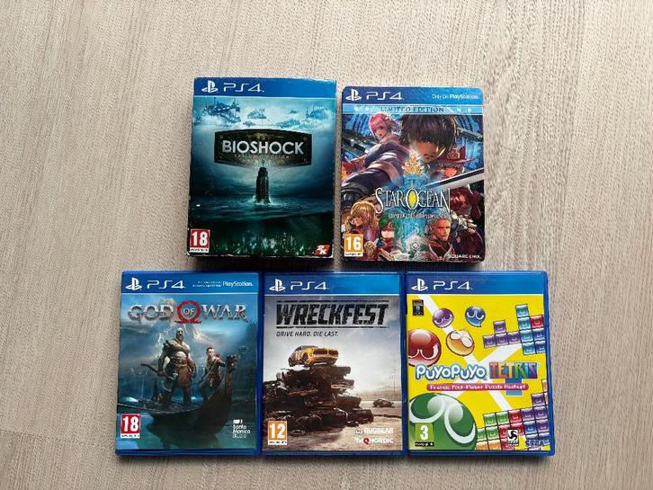 5 x PS4 games, Games en Spelcomputers, Games | Sony PlayStation 4, Gebruikt, Ophalen of Verzenden