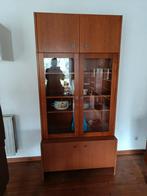 Vitrine vintage années 60, Teck, 25 à 50 cm, Vintage, Enlèvement