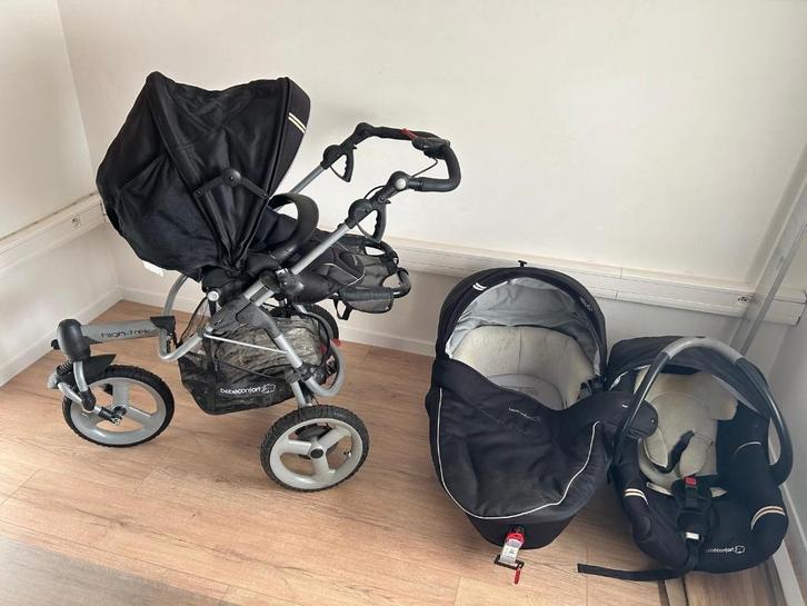 3-in-1 kinderwagen, Kinderen en Baby's, Kinderwagens en Combinaties, Gebruikt, Kinderwagen, Overige merken, Luchtbanden, Met autostoeltje