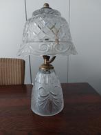 Glazen lamp , zware uitvoering, hoogte 40 cm., Ophalen