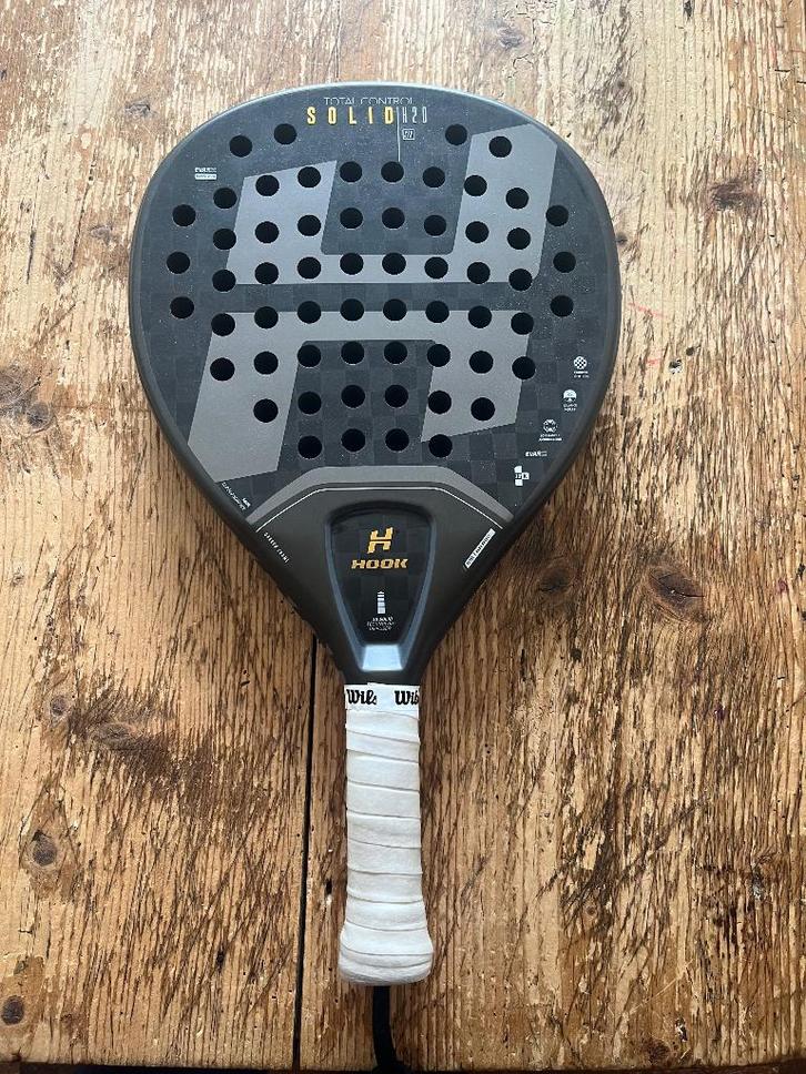 Hook Solid H20 Black, Sports & Fitness, Padel, Comme neuf, Raquette de padel, Enlèvement