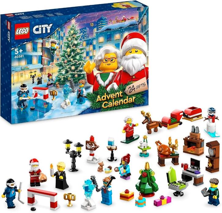 Neuf - Lego City - Calendrier de l'Avent (60381), Kinderen en Baby's, Speelgoed | Duplo en Lego, Nieuw, Lego, Complete set, Ophalen of Verzenden