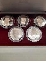 ensemble d'épreuves en argent représentant des rois belges, Enlèvement ou Envoi, Argent, Série, Argent