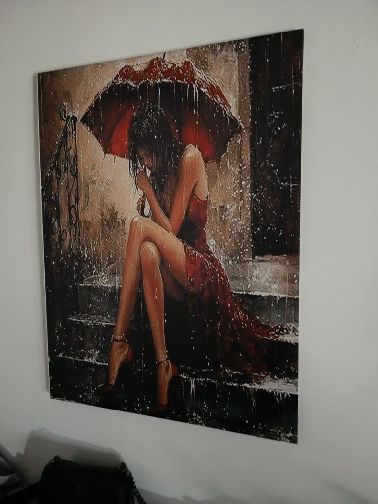 Canvas vrouw, Ophalen