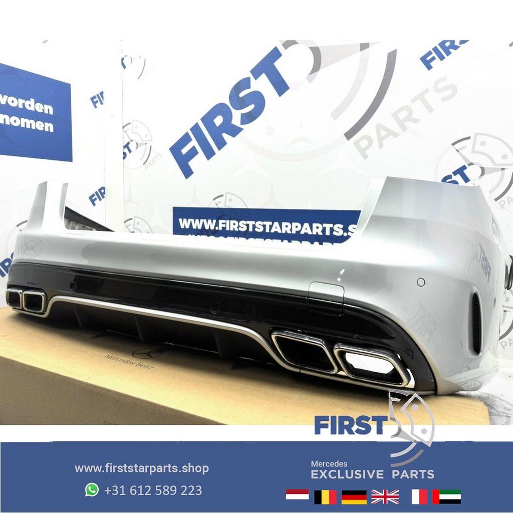 C63 BUMPER S205 C63S AMG Achterbumper W205 COMPLEET + CARBON, Auto-onderdelen, Carrosserie, Bumper, Mercedes-Benz, Achter, Gebruikt