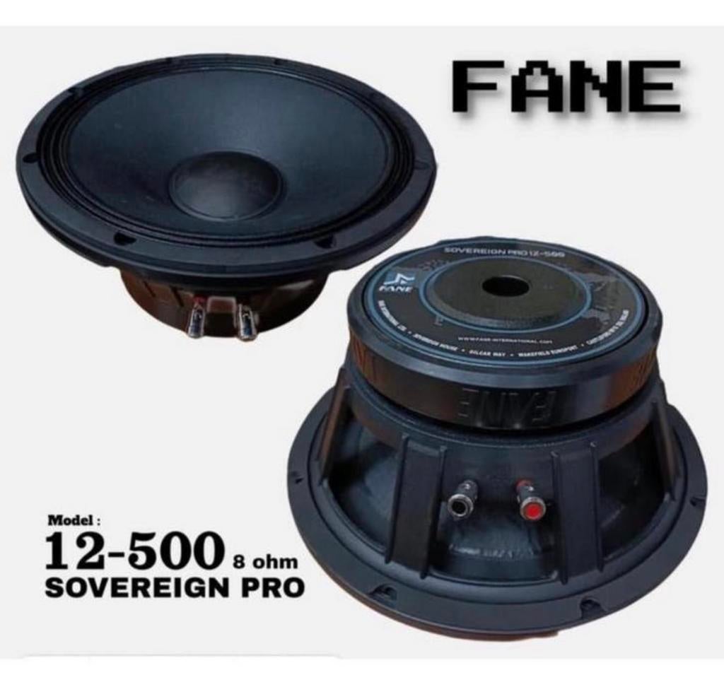 Fane Sovereign Pro 12-500 NIEUW 8ohm 500W 12” Luidspreker XL, Ophalen of Verzenden, Nieuw