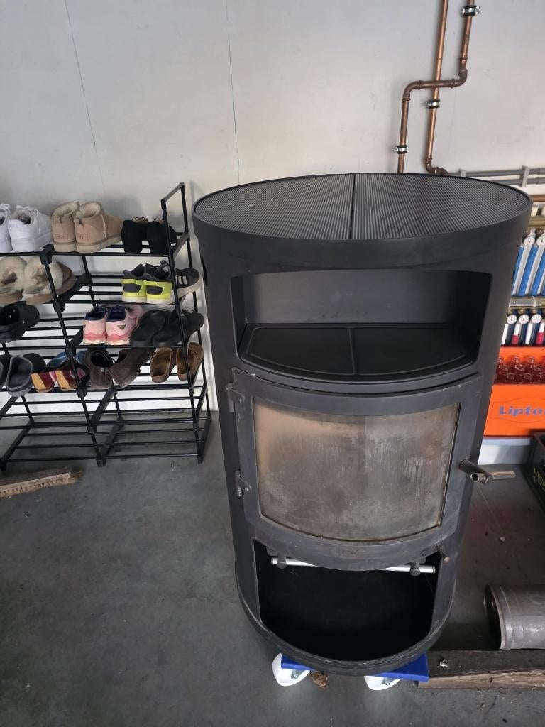 Heta scan line houtkachel, Ophalen, Houtkachel, Zo goed als nieuw, Vrijstaand