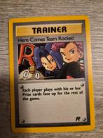 Here comes team rocket holo 15/82, Ophalen of Verzenden, Gebruikt, Losse kaart, Foil