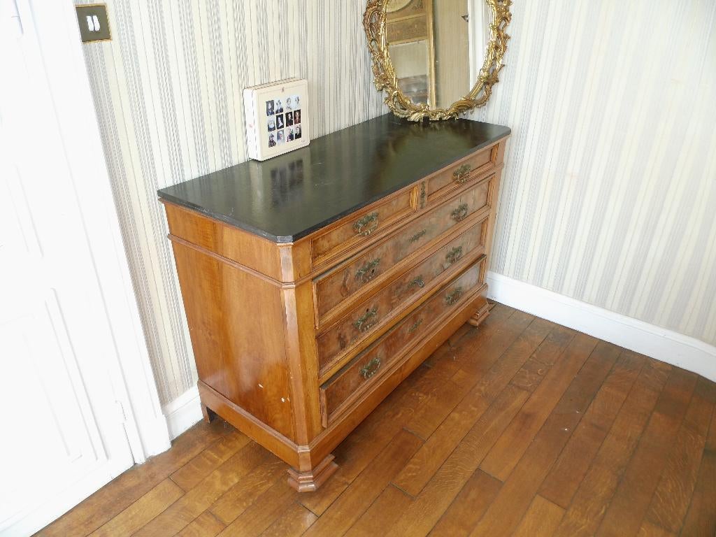 commode ladenkast houten blad, Ophalen, Gebruikt